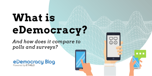 What is eDemocracy and how does it compare to polls and surveys?
